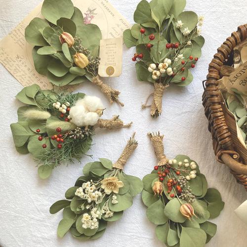 ユーカリのガーランド#2 ドライフラワー ドライフラワー Eucalyptus  