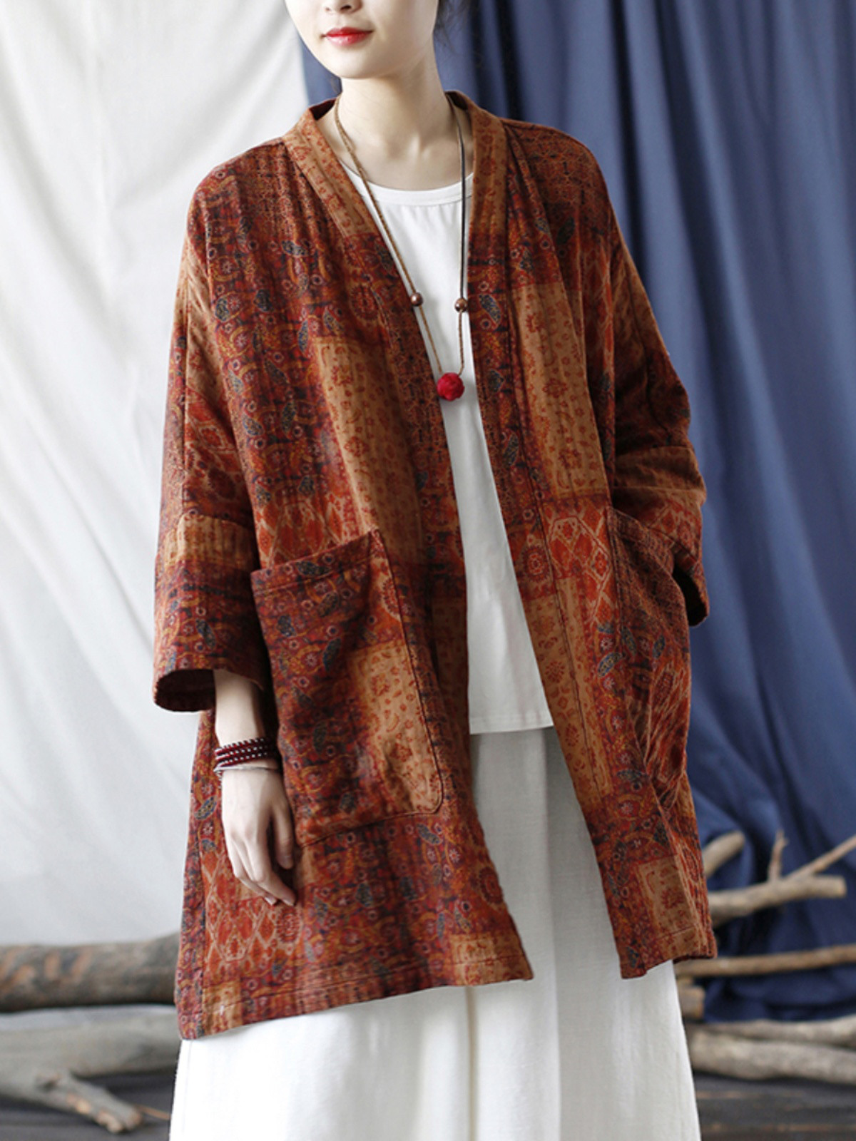 ☆丈カット無料☆羽織 　コート　チャイナドレス 風 2399