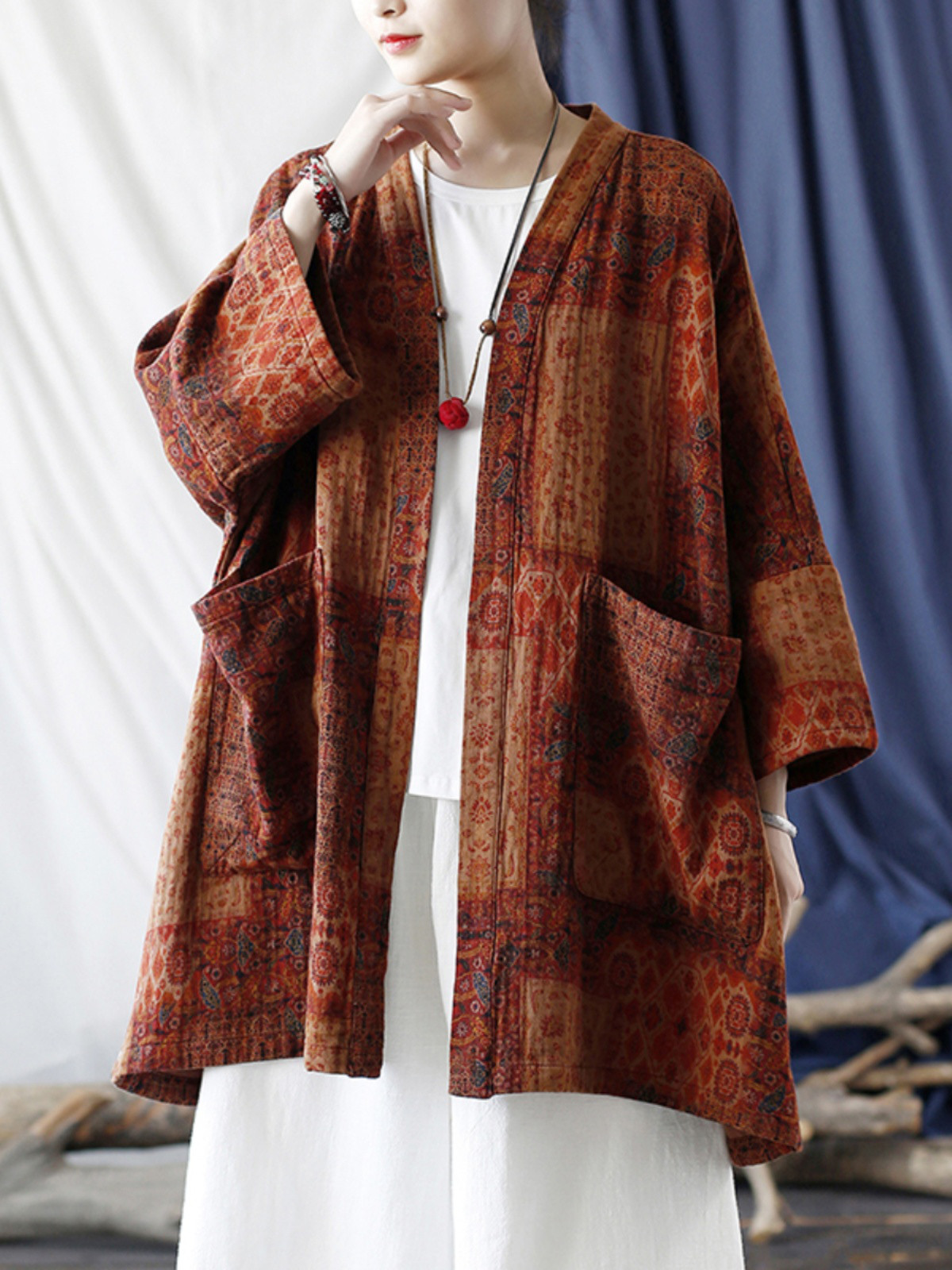 ☆丈カット無料☆羽織 　コート　チャイナドレス 風 2399