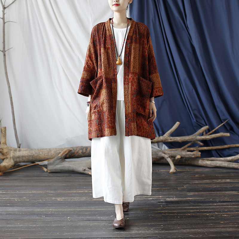 ☆丈カット無料☆羽織 　コート　チャイナドレス 風 2399