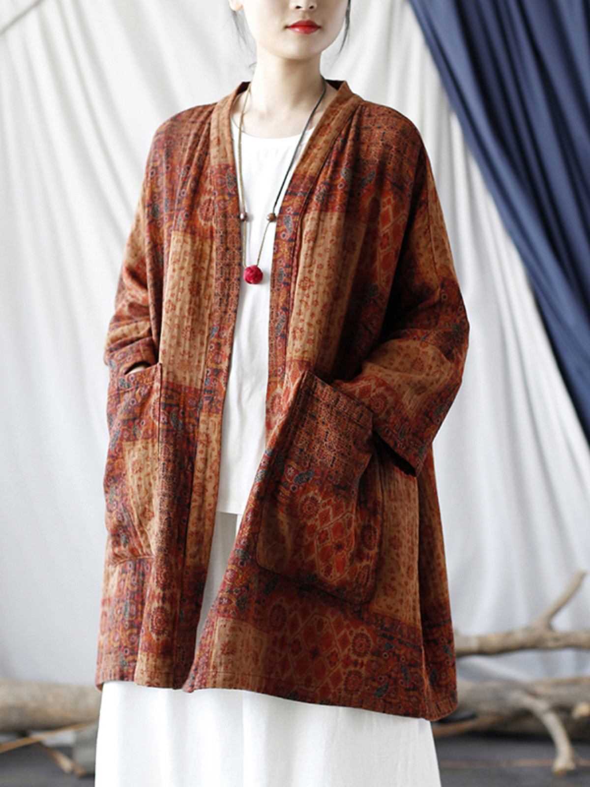 ☆丈カット無料☆羽織 　コート　チャイナドレス 風 2399