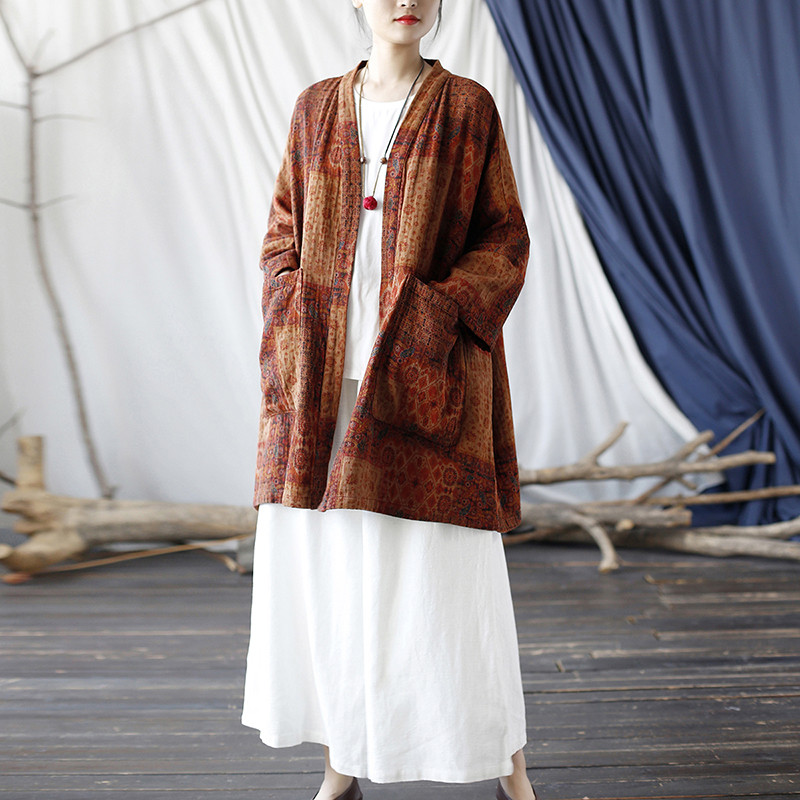 ☆丈カット無料☆羽織 　コート　チャイナドレス 風 2399