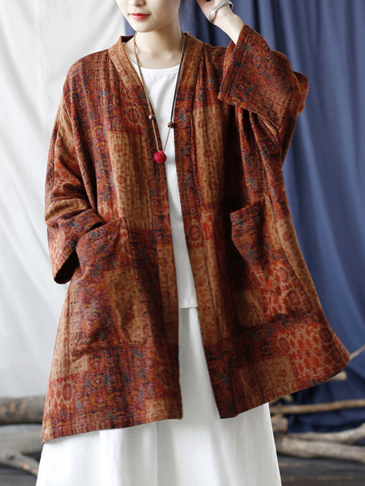 ☆丈カット無料☆羽織 　コート　チャイナドレス 風 2399