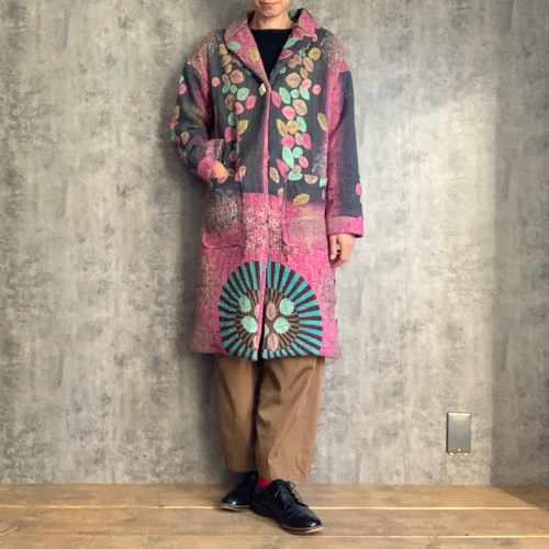 Sale カンタキルトのコート Kantha quilt coat コート kajiku