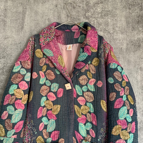 ❤️刺し子〜カンタキルト、コートです。 Sale カンタキルトのコート Kantha quilt coat コート kajiku