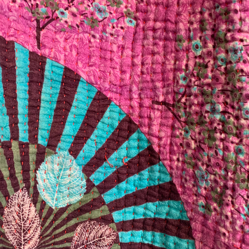 ❤️刺し子〜カンタキルト、コートです。 Sale カンタキルトのコート Kantha quilt coat コート kajiku