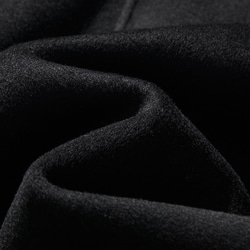 フォーマルからカジュアルまで合わせやすく　ノーカラーウールコート　ブラック231105-2 11枚目の画像