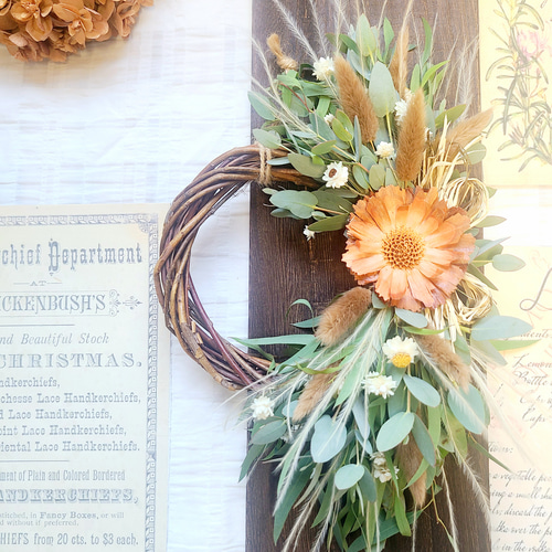 ボタニカルリースドライフワラー