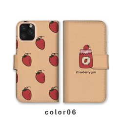 草莓草莓醬食品糖果智慧型手機保護殼相容所有型號筆記型卡片儲存NLFT-BKCS-09s 第7張的照片