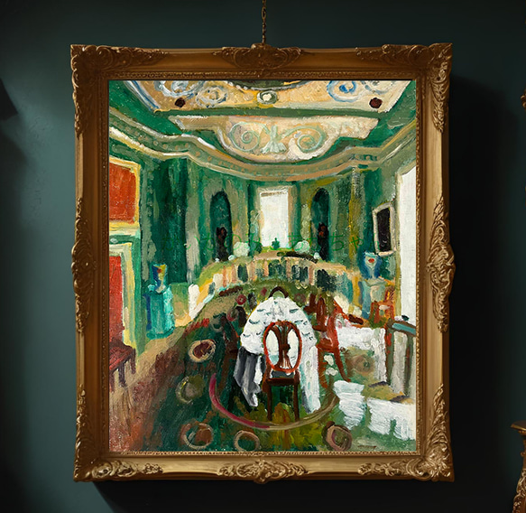 50×61㎝「異国の部屋　３」F12・原画・油彩 50×61㎝「異国の部屋 3」油彩・原画・F12