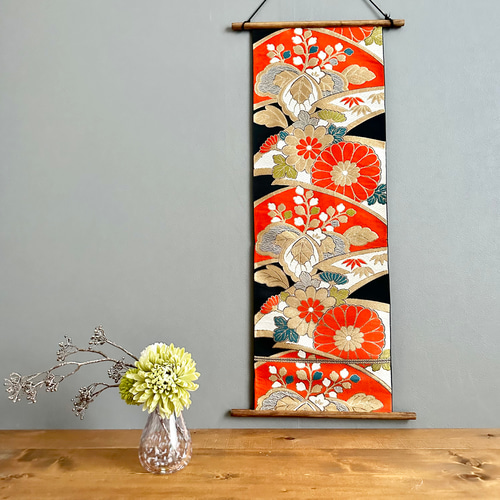タペストリー　古布　着物　リメイク　壁掛け　 Old KIMONO タペストリー 古布 着物 リメイク 壁掛け Old KIMONO