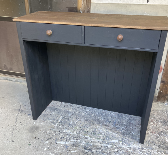 受注製作☆カウンターテーブル【1200】☆カントリー調【ダーク】☆ 受注製作☆カウンターテーブル【1200】カントリー調【ダーク】☆