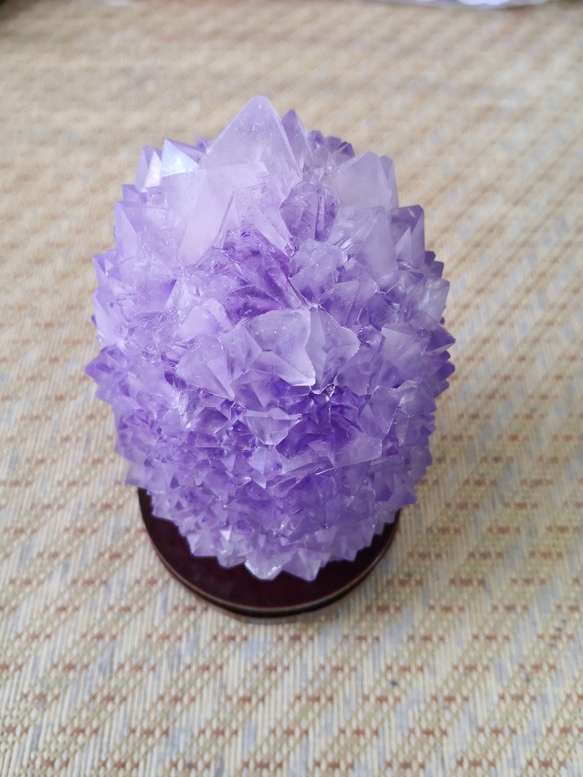 台座付 水晶ポイント原石透明度が高いヒマラヤ水晶クラスター 水晶原石  