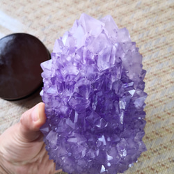 台座付 水晶ポイント原石透明度が高いヒマラヤ水晶クラスター 水晶原石  