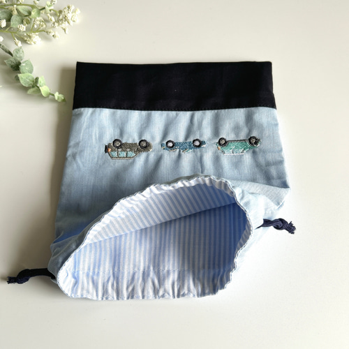 【さくら様】コップ袋　給食袋　巾着袋　男の子　女の子　刺繍 コップ袋 給食袋 巾着袋 女の子 刺繍 さくらんぼ ユニコーン