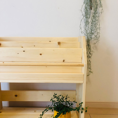 木製　本棚　木製棚　✨　絵本棚　モンテッソーリ　オイル仕上げ 木製 本棚 木製棚 ✨ 絵本棚 モンテッソーリ オイル仕上げ