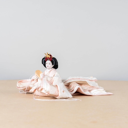 ことの平安ひな（3HY-0501）ゆき｜手描桜｜平台｜コンパクトな雛人形