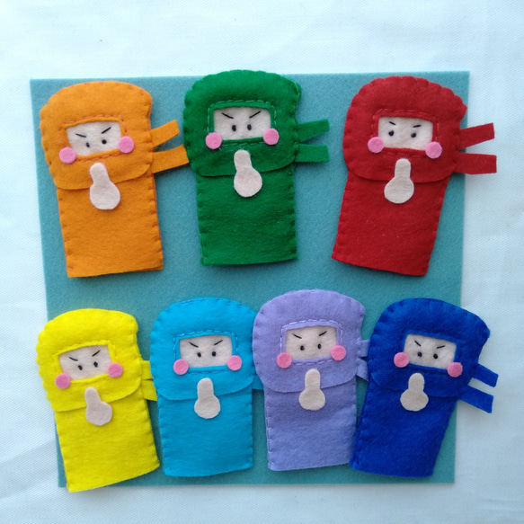 ゆびにんじゃ 指人形 指忍者 手袋シアター おもちゃ・人形 MiMi 通販