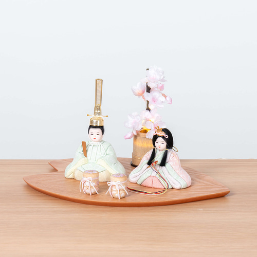 ことの木目込人形（3KK-0500）（このは） さくら平台 灯桜付