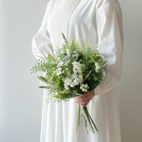 即納OK！】究極のナチュラル♡グリーンブーケ ガーデンウエディング