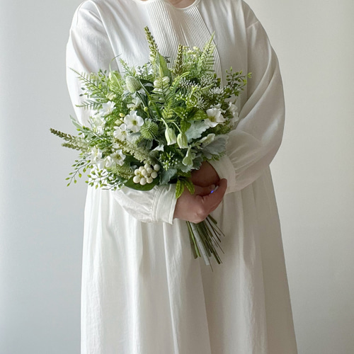 即納OK！】究極のナチュラル♡グリーンブーケ ガーデンウエディング