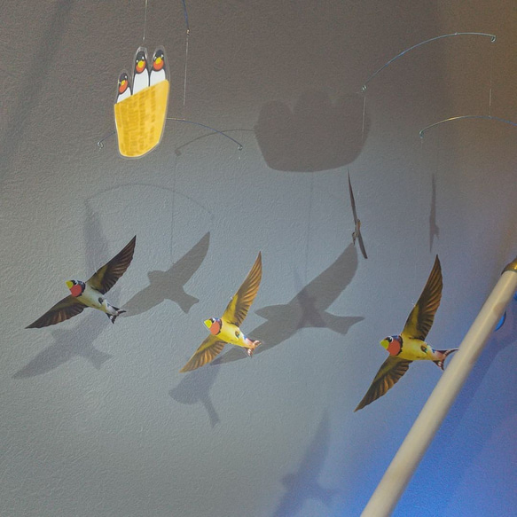 ツバメ　swallow　燕　モビール　小鳥 3枚目の画像