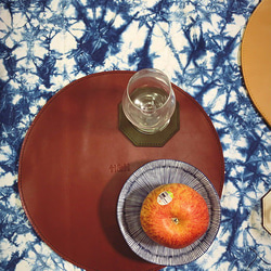 [Liang Xu Leather Art] 本革テーブルマット/北欧 室内 ホーム/牛革/オリジナルデザイン/ソウレ 5枚目の画像