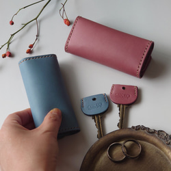 結婚祝・記念日に! 赤ハート4連ペアキーケース【ピンク・ブルー】※袋ラッピング無料 8枚目の画像