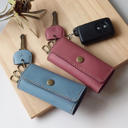 結婚祝・記念日に! 赤ハート4連ペアキーケース【ピンク・ブルー】※袋ラッピング無料 6枚目の画像