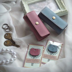 結婚祝・記念日に! 赤ハート4連ペアキーケース【ピンク・ブルー】※袋ラッピング無料 12枚目の画像