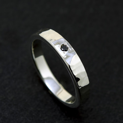 Bump Ring 鎚目/ 4mm Silver ring オーダー制作/ 受注製作シルバーリング 4枚目の画像