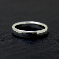 Sleek Ring / 4mm Silver ring カスタムオーダー制作/ 受注製作シルバーリング　甲丸形状 2枚目の画像