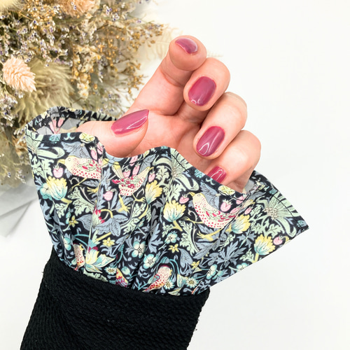 つけ袖 フリル袖 リバティ 2way ストロベリーシーフ 苺泥棒 付け袖