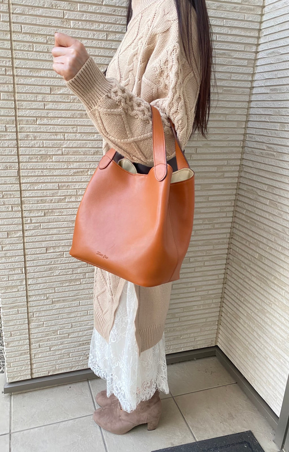 日本製　大人気のMarle=マールが一回り大きくなって誕生❗通勤通学にお出かけとシンプルだけどオシャレで可愛い 2枚目の画像