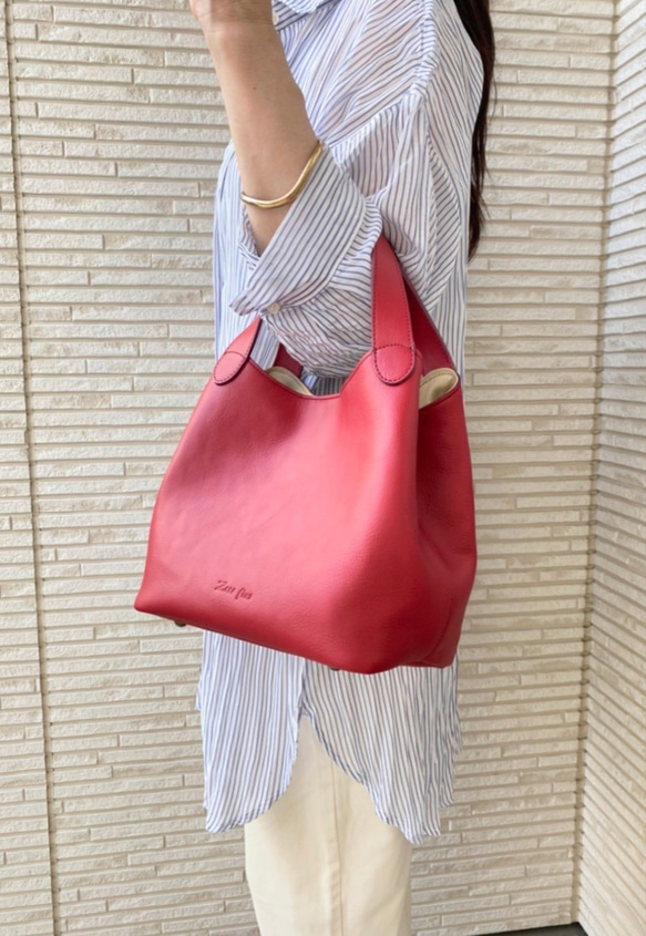 日本製　大人気のMarle=マールが一回り大きくなって誕生❗通勤通学にお出かけとシンプルだけどオシャレで可愛い 1枚目の画像