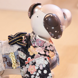 aibo プレミアムきもの・あんどんばかま：辻ヶ花絞り（aiboちゃん用・ハンドメイドのお洋服） 7枚目の画像