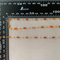 【20cm】天然石アゲートコラムデザインチェーン 2タイプ 10枚目の画像