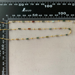 【20cm】天然石アゲートコラムデザインチェーン 2タイプ 9枚目の画像