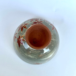 清水焼　紅葉　抹茶盌　 9枚目の画像