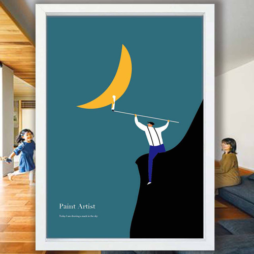 アーティストペインター イラスト ポスター A4 A3 A2 A1 アート