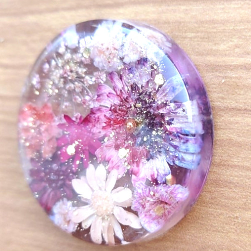 【1358】K☆　レジン　マトリカリア　ヘアゴム　ポニーフック 1172】レジン マトリカリア ヘアゴム ポニーフック ブロ―チ