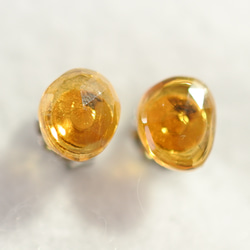 (1 件) 黃水晶耳環（自由形狀鈦柱） 第1張的照片
