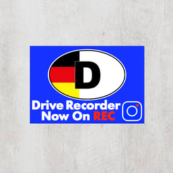 Dドイツ＊ビークルID【ドライブレコーダーNow on Rec】マグネット仕様 1枚目の画像
