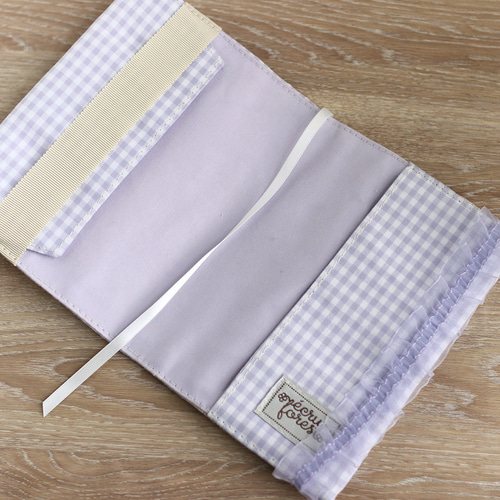 現品販売ごく少量フリルゴムバンド付き【ブックカバー】文庫本