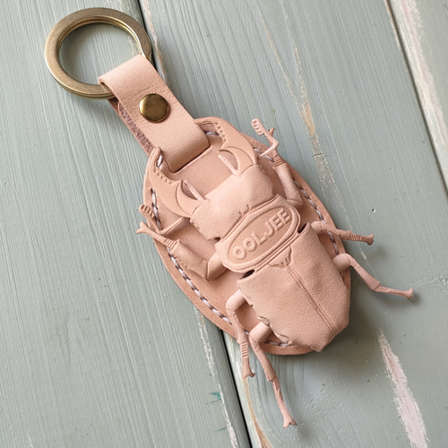 レザークワガタキーホルダー キーリング OOLJEE Leather works 通販