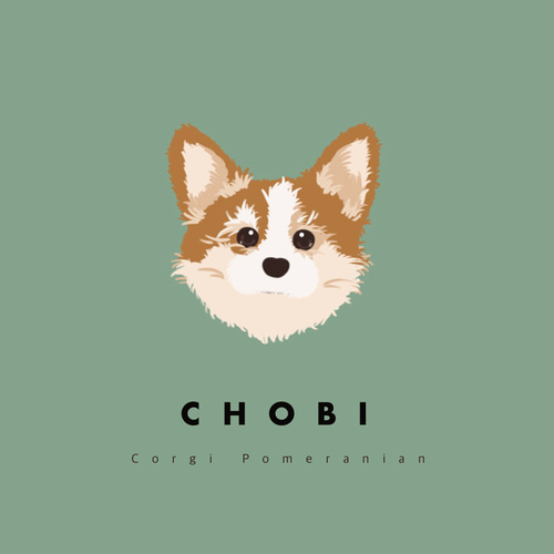 うちの子イラスト（データ納品） うちの子 モノクロアート データ納品