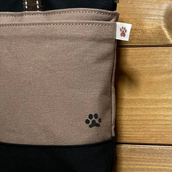 小型犬用　撥水帆布の消臭マナーポーチ　7色からお選び下さい 4枚目の画像