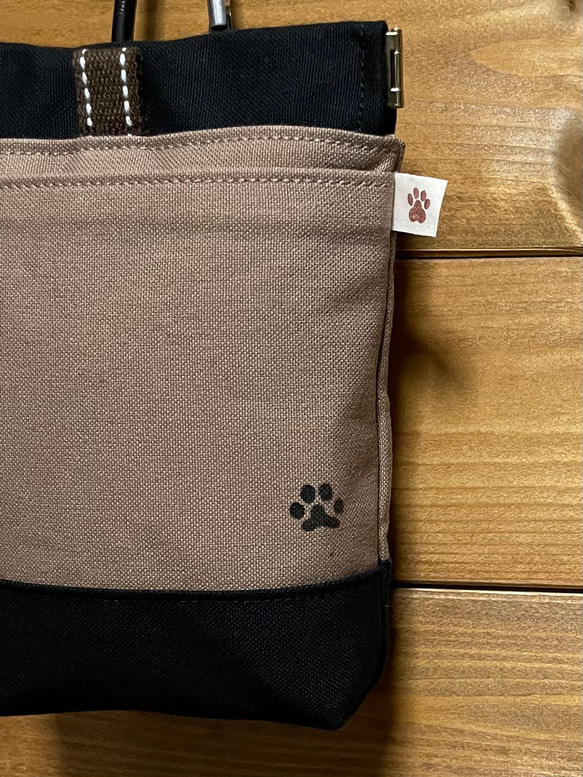 小型犬用　撥水帆布の消臭マナーポーチ　7色からお選び下さい 4枚目の画像
