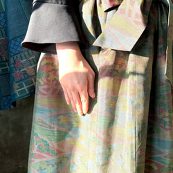 着物リメイクスカート&スヌード〜四季で心地良い上質大島紬素材〜kimono remake  skirt よかきもの 13枚目の画像