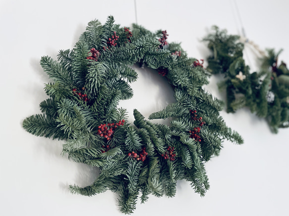 Christmas wreath - 聖誕花圈/諾貝松花圈 第1張的照片